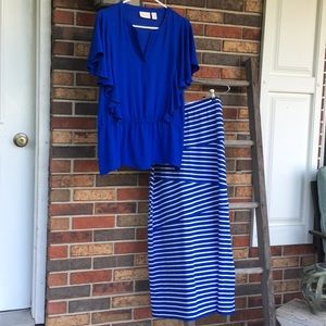 Chico long skirt and top
